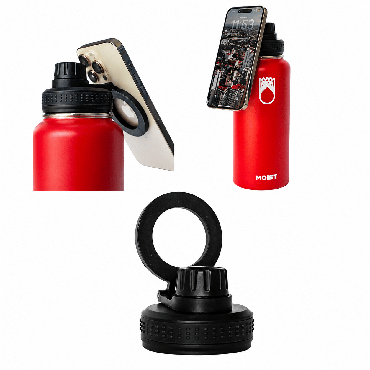 Tapa Sport Magnética – p/ Botellas de 946 ml. , 621 ml. y 355 ml.