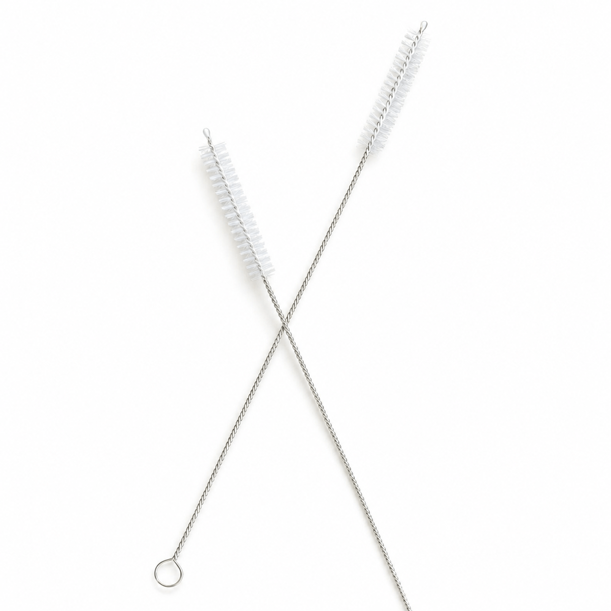 Cepillo delgado para limpiar bombillas 19,5 cm.